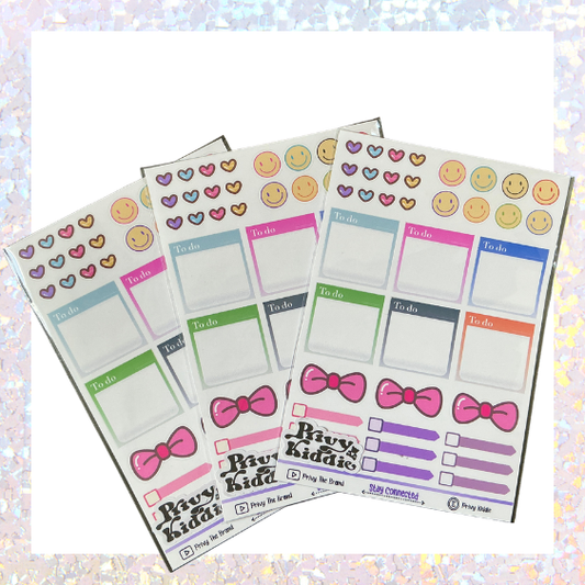 Kiddie To-Do Sticker Sheet