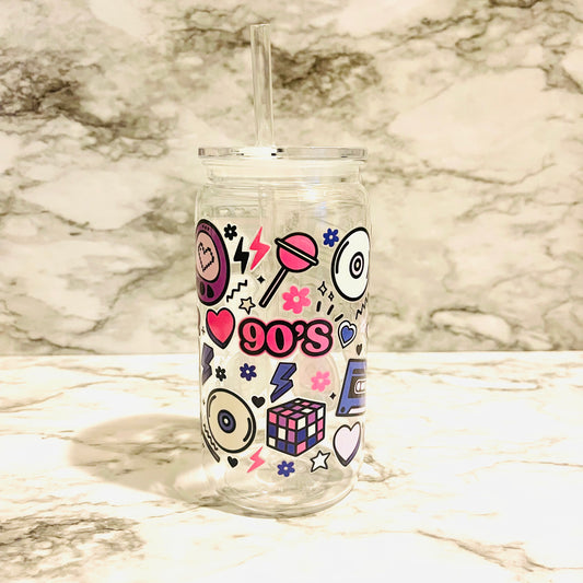 90s Vibes - Clear Tumbler