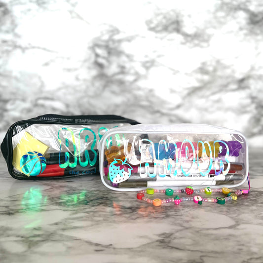 Personalized Clear Pencil Pouch